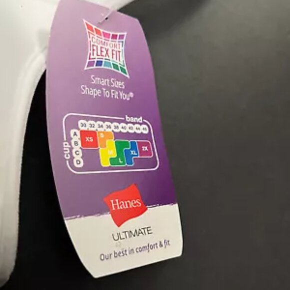 Women's Hanes Ultimate Comfort Cool Bra XL - NEW - Picture 3 of 5